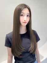 ノエシキカ(noe sikika) くびれヘア/アプリコットオレンジ/ハイライトカラー/栄a45