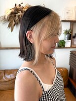 オーバルヘアー(OVAL hair)&nbsp;フェイスフレーミング/ブロンドカラー/ボブカット