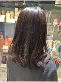 髪質改善ストレート×カラー レイヤースタイル
