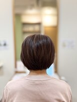 ヘアー グリーン(hair green)&nbsp;品良くまとまる！ツヤ感アップの暖色系カラー×丸みショート