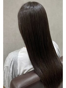 ファム 札幌大通(fam) 冬のダークアッシュメテオカラー◎30代40代艶髪ロング