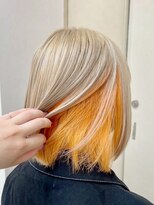 エターナルバイマティーナ(Eternal by MATINA)&nbsp;【ホワイトベージュ×オレンジ/インナーカラー】池袋美容室