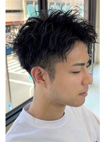 ランズ(LANDS) メンズカットパーマ 【韓国ヘア 大阪 梅田】