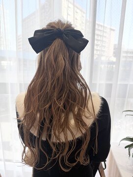 オン キャナルシティ博多前店(on) 【中里恵梨】大人可愛い/ハーフアップ/ヘアセット/編み込み/20代