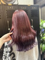 ヴァイス 渋谷店(VAICE)&nbsp;カシスブラウン/裾カラー/パープル