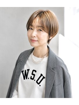 ウィールール 栄町店(WE RULE) 40代人気♪大人ショートボブ×耳掛けショート ベージュブラウン