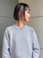 ヘアーアイストゥーレ(HAIR ICI TRE)&nbsp;デザインカラー　ブリーチカラー　インナーカラー　ボブ夏カラー