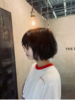 ザ ブリンク(THE BLINK) 【ボブ】艶感切りっぱなしで小顔魅せ!朝の時短が叶う大人ボブ