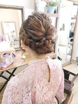 ロカット サロン(Roquat Salon)&nbsp;編み込みアップアレンジ【ヘアアレンジ  立川/立川南口/八王子】