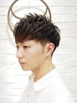 ヨシザワインク プレミアム 横浜 桜木町店(YOSHIZAWA Inc. PREMIUM) 王道ツーブロック束感メッシュメンズマッシュショート