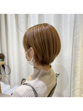 リンダバイネオリーブ 白楽店(Linda by neolive) 明るめが映える!丸みのショートボブ・シルキーベージュ