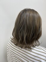 アールモンドヘア新世界&nbsp;【北見】#ブリーチカラー#オリーブベージュ#ボブ