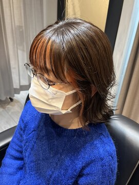 バドゥ(bud) インナーカラーオレンジ