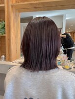 アドラーブル 駅南店(adorable)&nbsp;【ピンクブラウン】【くびれボブ】【20代30代】