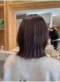 【ピンクブラウン】【くびれボブ】【20代30代】
