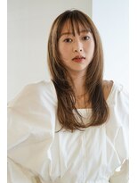 チェスト 神戸本店(CHEST)&nbsp;【前川卓磨】シャギーロング｜レイヤーロング/カーキベージュ