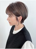 ハイトーンショート_グレーベージュレイヤーロング_ba471211