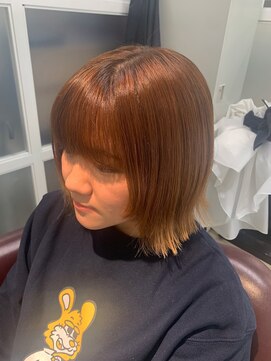 リモアプロッドバイクラスタ(RE:MORE prod by cluster) 顔まわりレイヤー×外ハネボブ