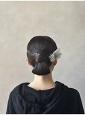 タイトシニヨン/お呼ばれヘア/結婚式セット/20代30代40代