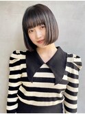透明感ワンレンボブ