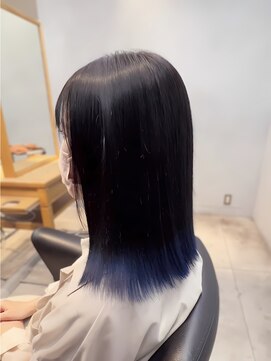 アンバランスオオサカ(UNBALANCE OSAKA) ★グラデーションエンドカラー/ブルー/青/裾カラー/【JUNYA】