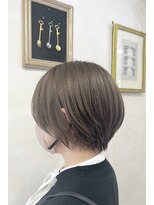 ランプ ヘアー(lamp hair)&nbsp;ペールベージュ×ショートボブ/lamp 清水