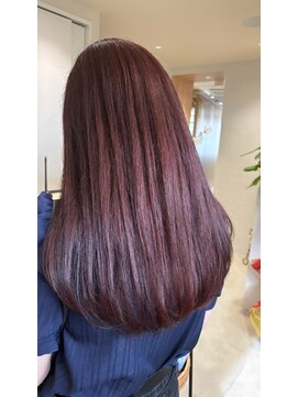 ファムバイアヴァンス(Femme by AVANCE.) ブリーチなしワンカラー×ワインレッド