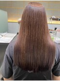 髪質改善ストレート×アッシュグレージュ×美髪ストレート