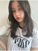 ベージュインナーカラーショートボブレイヤーミディアム前髪