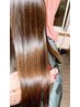 旭川初シナジーハーツ縮毛矯正根本3センチ以内リタッチカラーカット　15500円