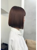 ストレートパーマ　ボブ