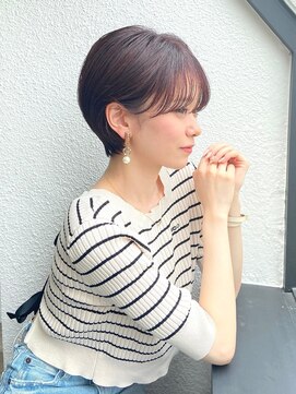 ハウスアンドヘアーワークス(House&Hair works) 前髪長め大人小顔ショート30代40代50代 藤沢