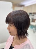 外ハネミディアムボブ