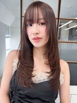 ソア 渋谷(soar)&nbsp;韓国風レイヤー×シースルーバング×暖色ココアブラウン