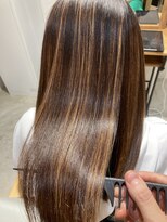 ユーリカ リチェルコ 四天王寺前夕陽ケ丘店&nbsp;髪質改善カラー/ベージュ/ハイライト