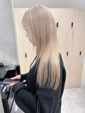 モリオフロムロンドン 大宮店(morio from London) 【坪井】ケアブリーチ ×ブロンドベージュ