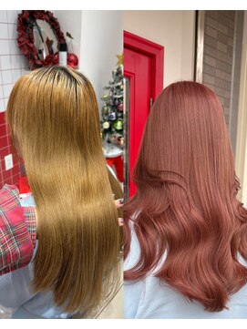 ぷてぃ(petit) 髪質改善大人のピンクカラー