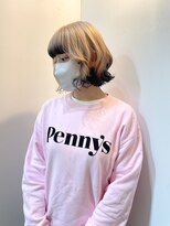 カシェル(cashel kishaba)&nbsp;『ブロンドベージュ×黒　デザインカラー』