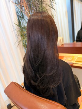 マーリャヘアー(mallia hair) レイヤースタイルレイヤーカットロングレイヤー小顔スタイル