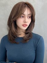 ソヨン 金山店(SOYON)&nbsp;大人ガーリー似合わせカット/ミディアムレイヤー/シャギーウルフ