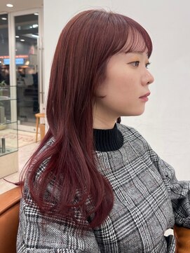 ガーデンヨコハマ(GARDEN YOKOHAMA) ダブルカラー/デジタルパーマ/簡単スタイリング/チェリーピンク