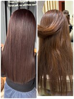 コルバース(COL BIRTH) 髪質改善カラー ブラウンローズベージュ×ロング