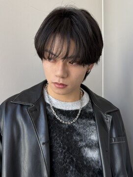 トリッカ シブヤ(TRICCA SHIBUYA) メンズカットパーマシースルーラウンドマッシュウルフ渋谷