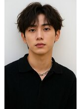 メンズサロン サンド 横浜(Men's salon sand)&nbsp;リバースセンターパート×波巻きツイストスパイラル【メンズ】