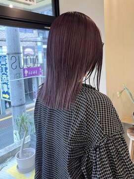 ヌース(NOUS) ボブ/ラベンダーアッシュ/ボブレイヤー/切りっぱなし/今泉/天神