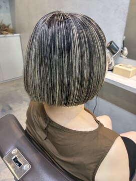 プラスシー(+C) 積み重ねる地毛にハイライト!福岡ハイライト/福岡白髪ぼかし