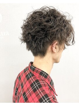 アオアクア バイ グルグル 小岩店(ao akua by GULGUL) アッシュブラックス ☆men'sリラックスパーマ 小岩