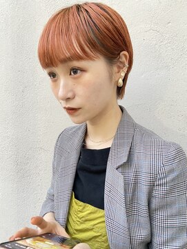 ヌープヘアーアイス(NUUP.hair ici) オレンジベージュ×ショート
