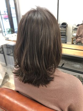 ルクス ヘア パートナー(Luxe HAIR PARTNER) 外ハネレイヤー×モーブピンク