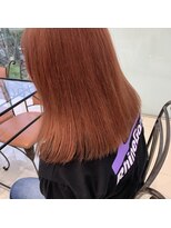 フォルテ 中田店 アプリコットオレンジ、ぷつっとカット